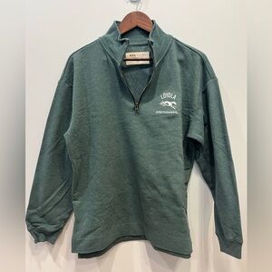 Loyola Greyhounds Green Quarter Zip Fleece Sweatshirt